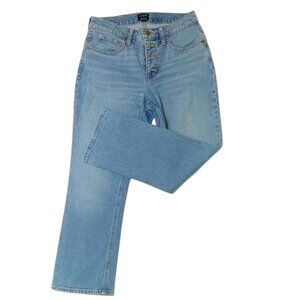 J. Crew Factory Mid-rise Flare Crop Jeans in EUC. Button-fly. Size 27.
